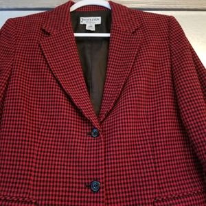 Pendleton - Vintage Virgin Wool Blazer Red Black